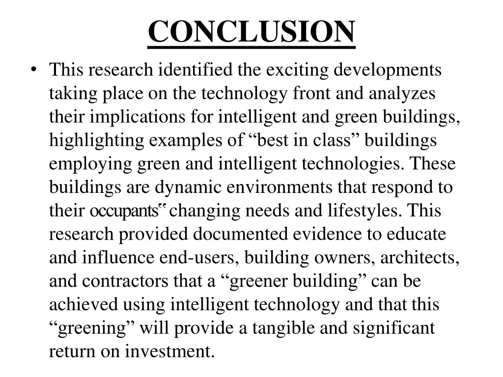 conclusion