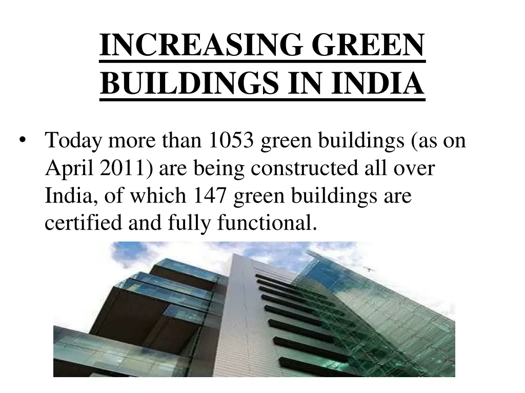 increasing green buildings in india