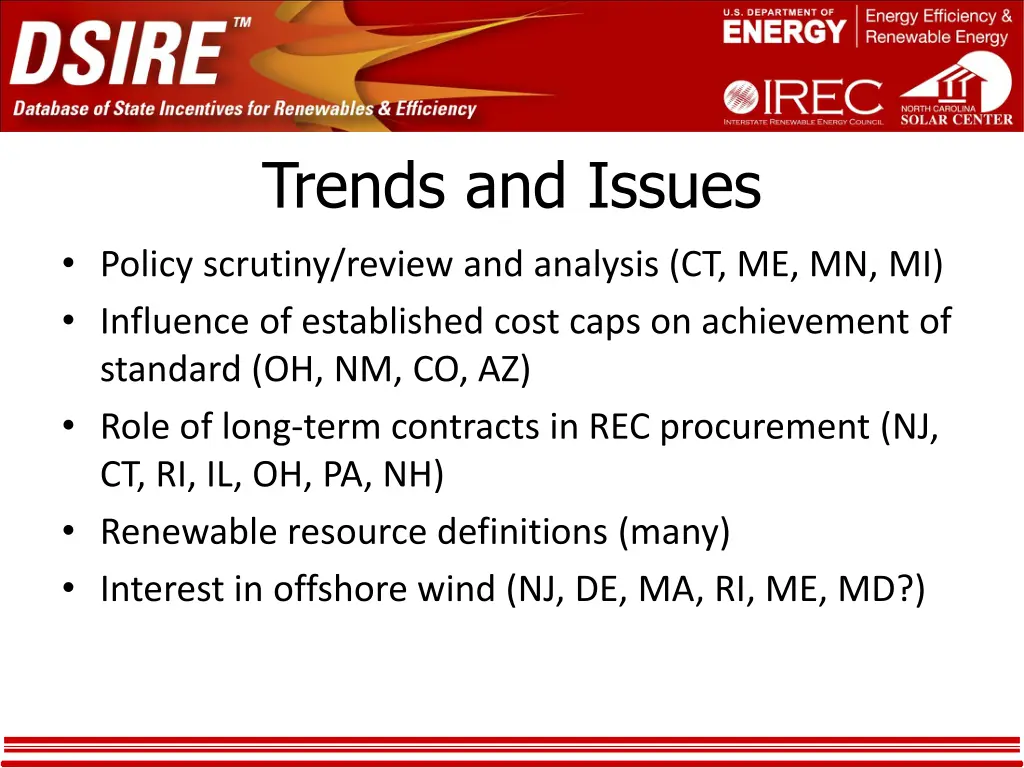 trends and issues policy scrutiny review