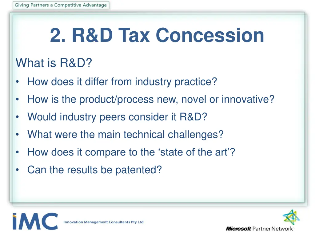 2 r d tax concession 1