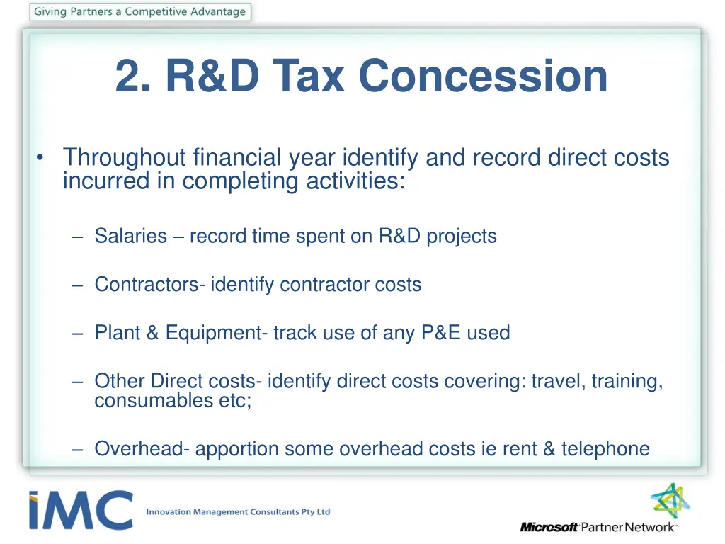 2 r d tax concession 2