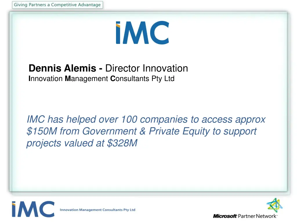 dennis alemis director innovation i nnovation