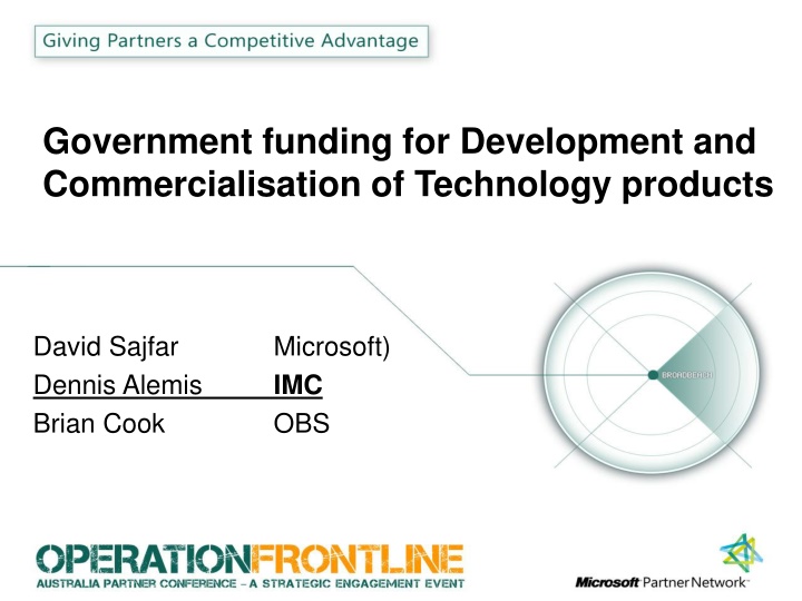 government funding for development