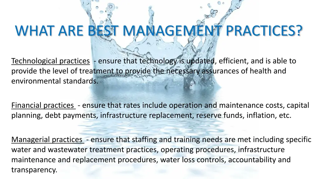 what are best management practices