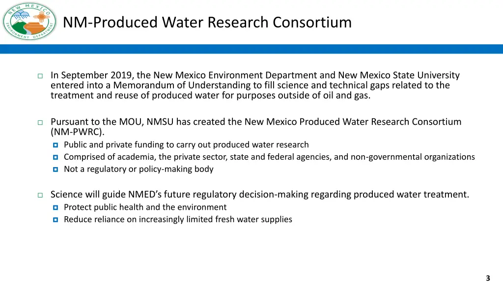 nm produced water research consortium
