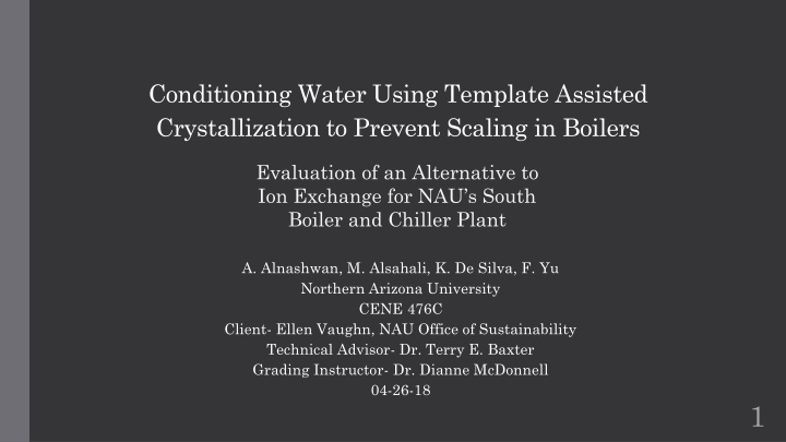 conditioning water using template assisted