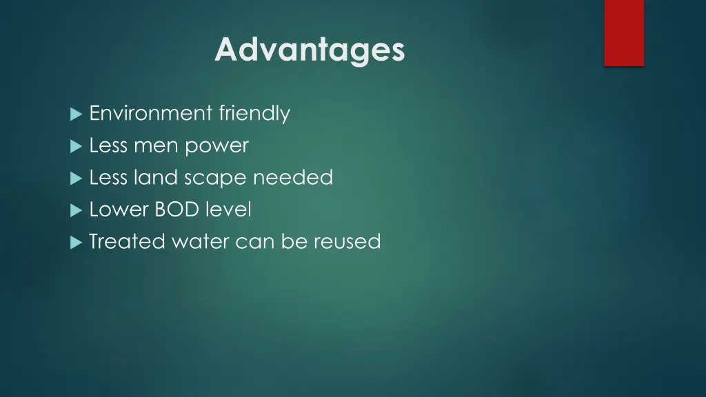 advantages