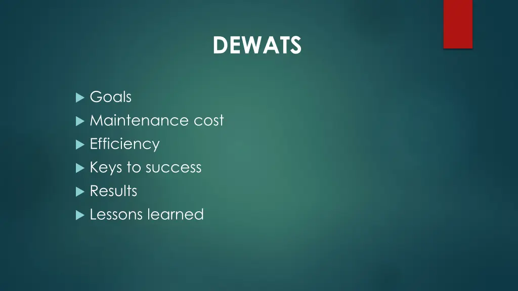dewats