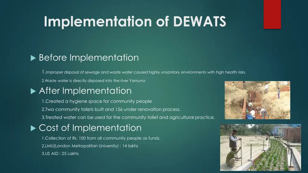 implementation of dewats 1