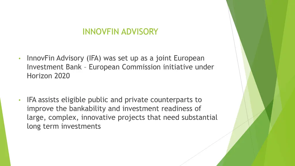 innovfin advisory