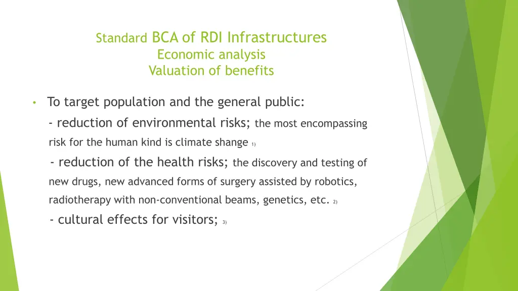 standard bca of rdi infrastructures economic 2