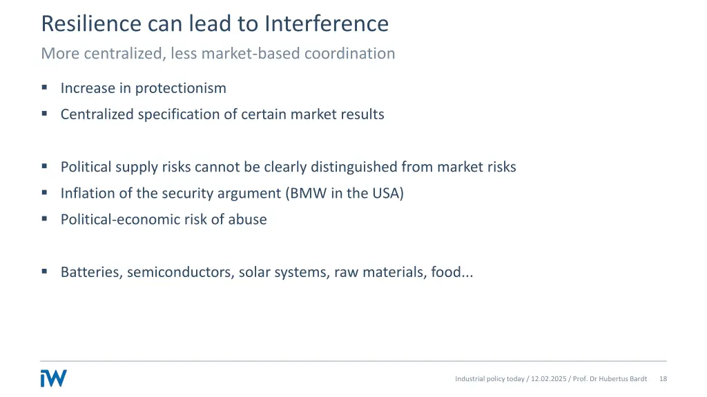 resilience can lead to interference