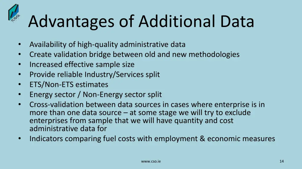 advantages of additional data