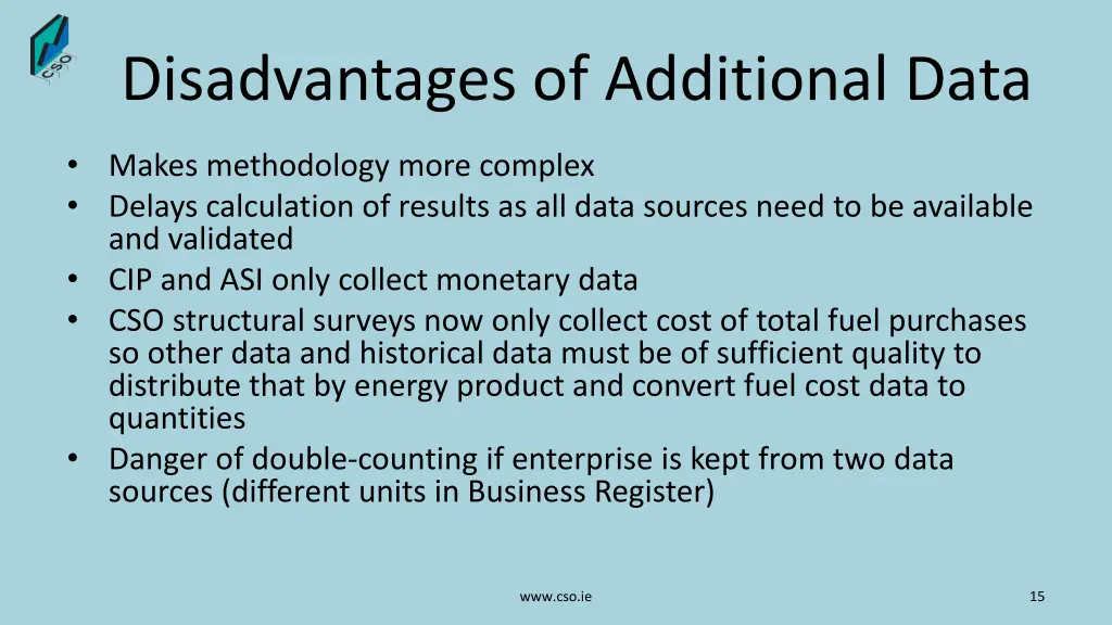 disadvantages of additional data