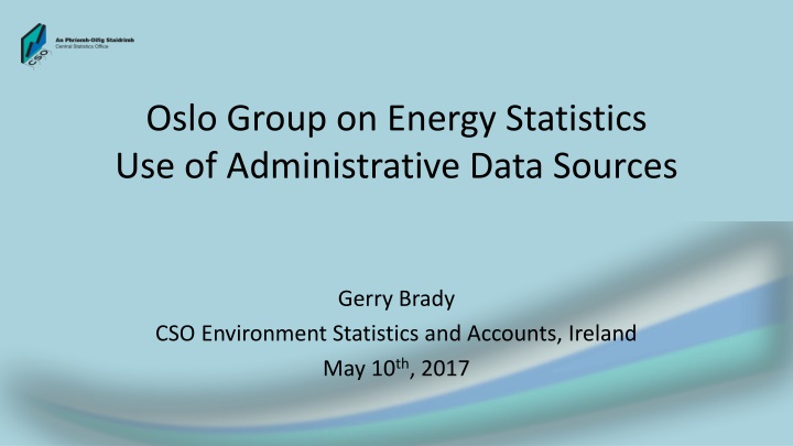 oslo group on energy statistics