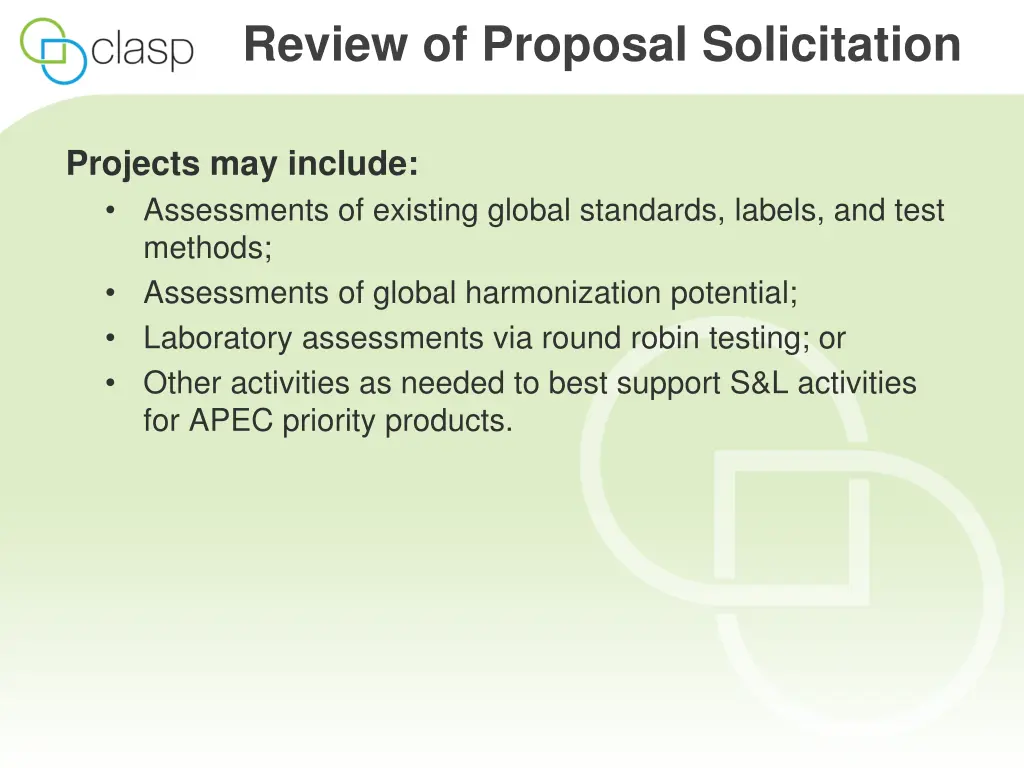 review of proposal solicitation 1