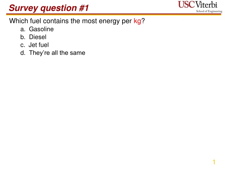 survey question 1
