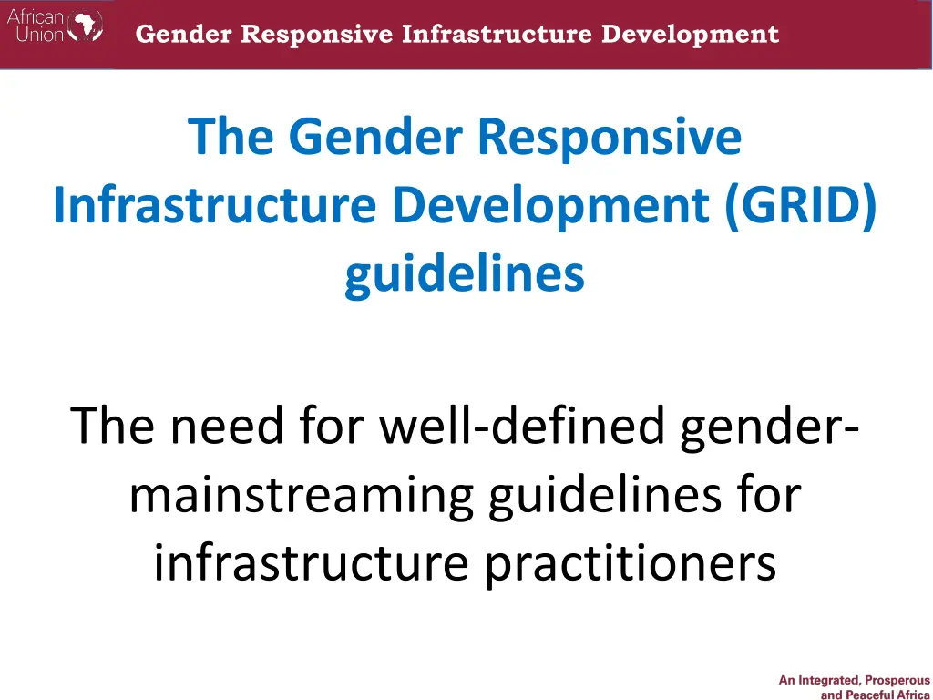 gender responsive infrastructure development 2
