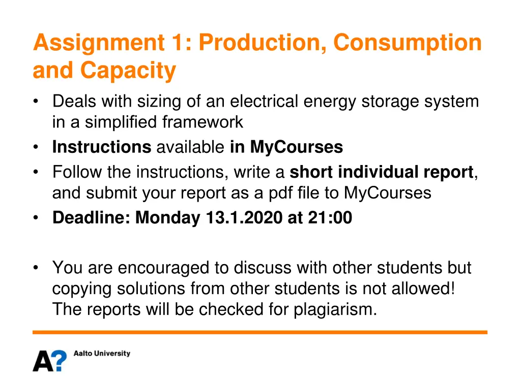 assignment 1 production consumption and capacity