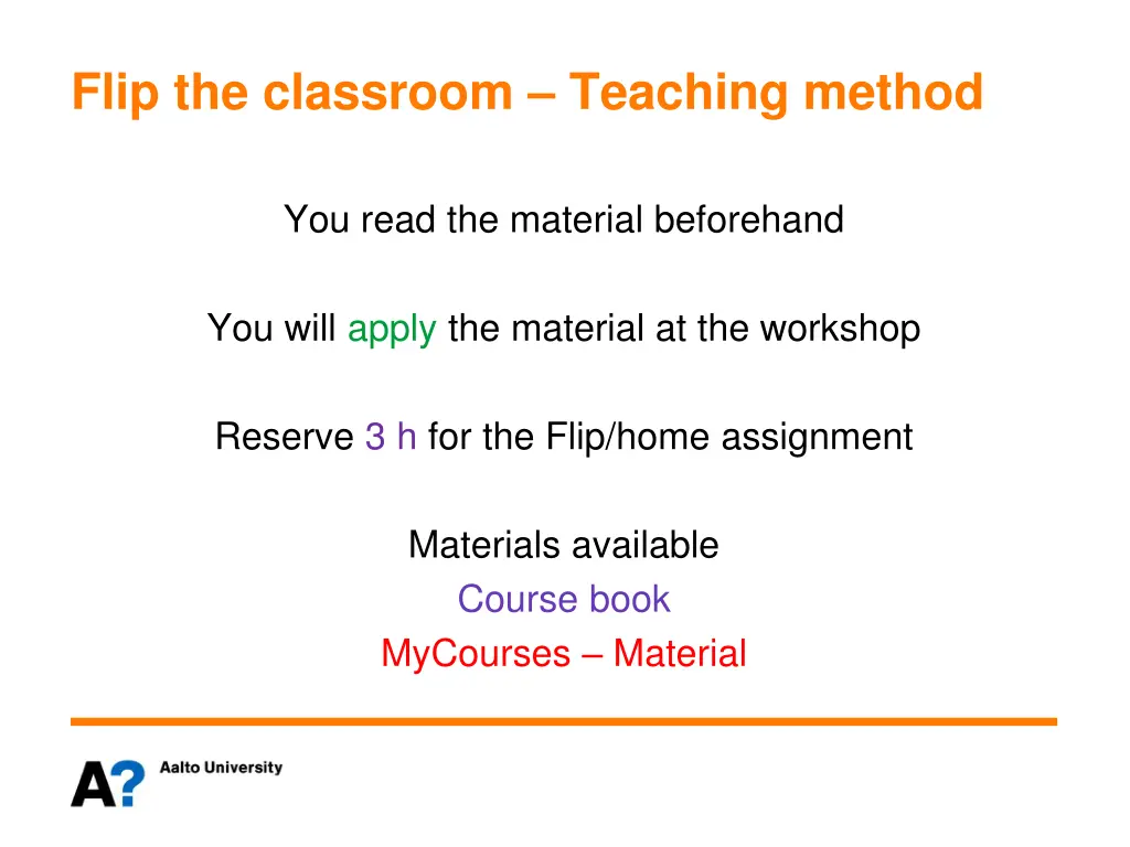 flip the classroom teaching method