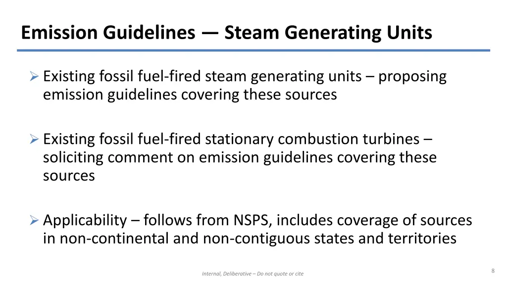 emission guidelines steam generating units