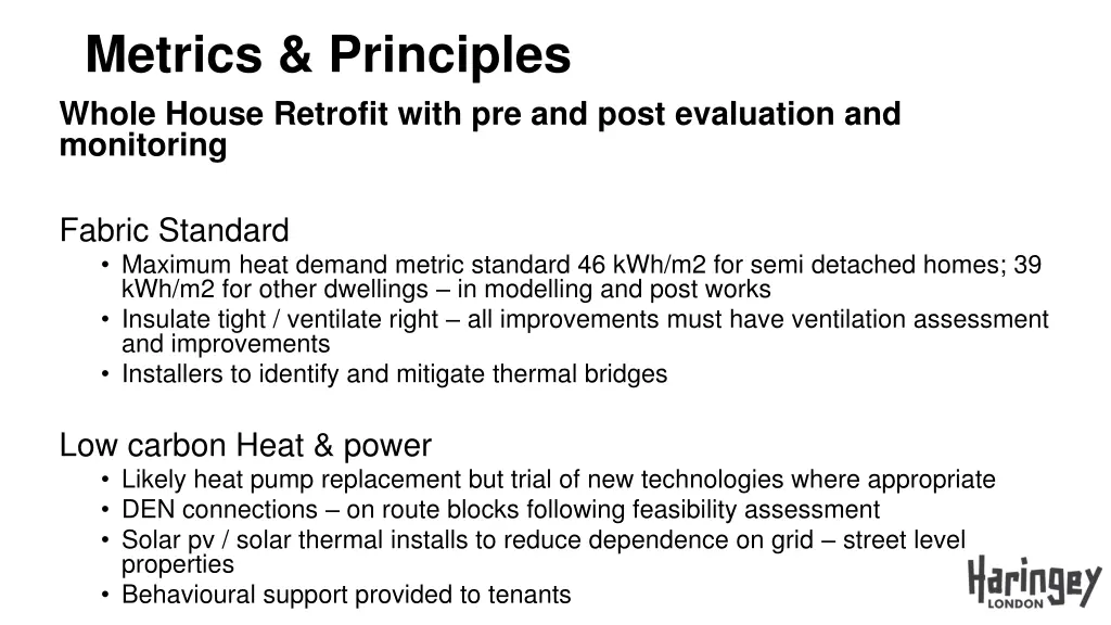 metrics principles