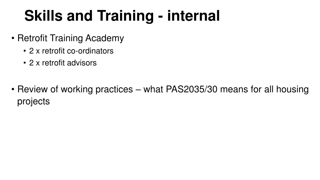 skills and training internal