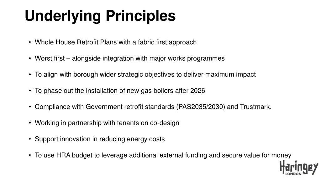 underlying principles