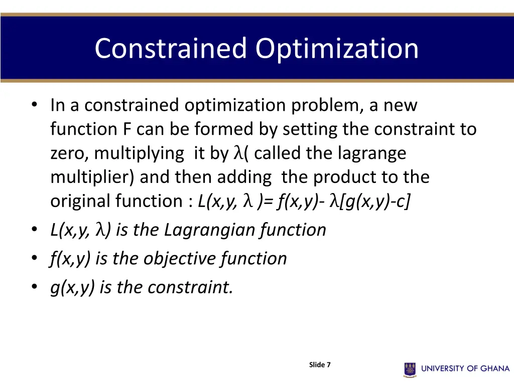 constrained optimization 1