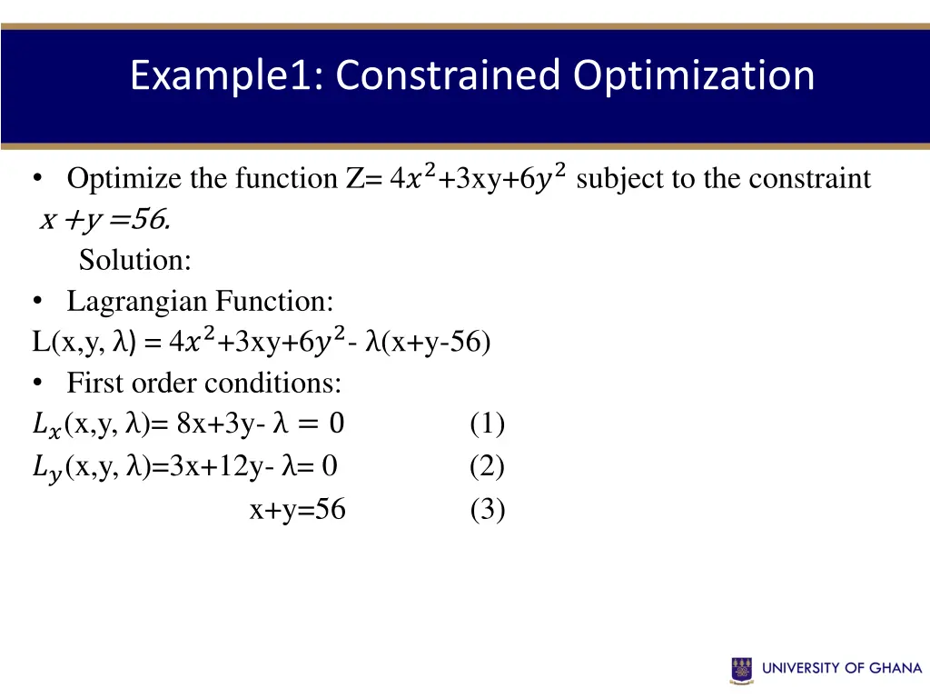 example1 constrained optimization