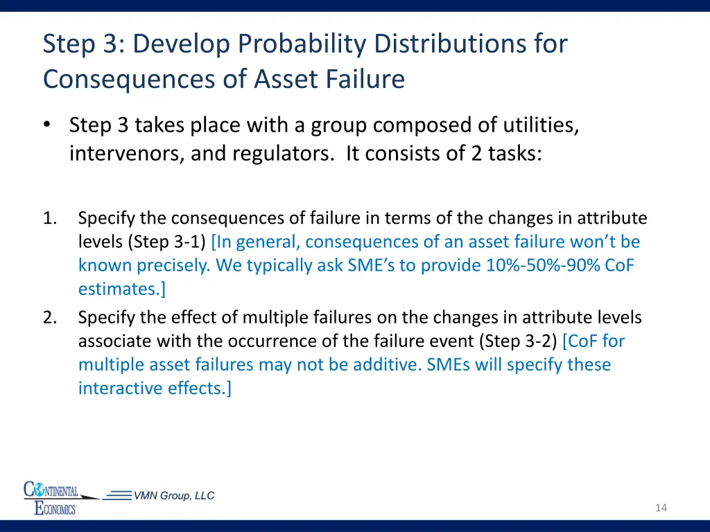 step 3 develop probability distributions