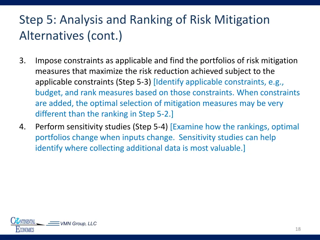 step 5 analysis and ranking of risk mitigation 2