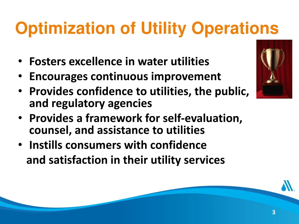 optimization of utility operations