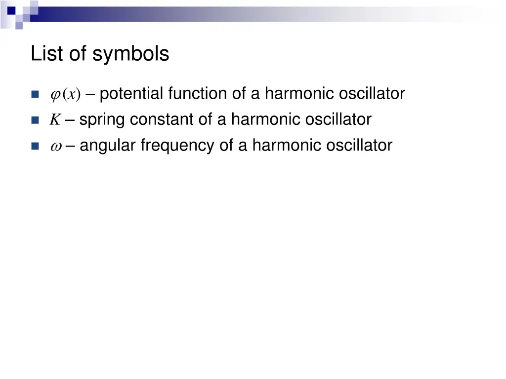 list of symbols 2