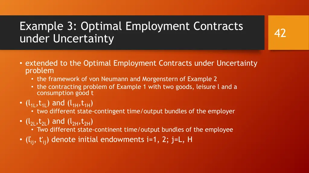 example 3 optimal employment contracts under