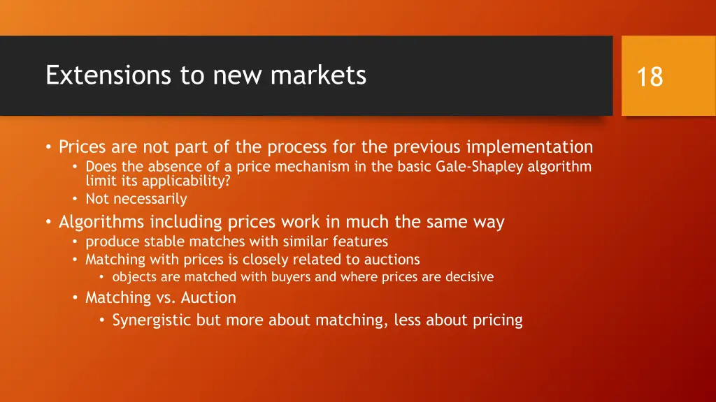 extensions to new markets