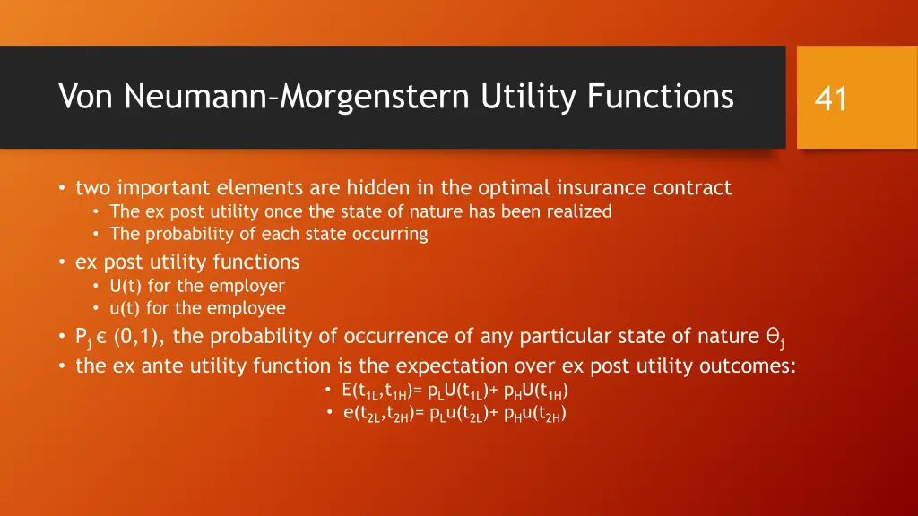 von neumann morgenstern utility functions