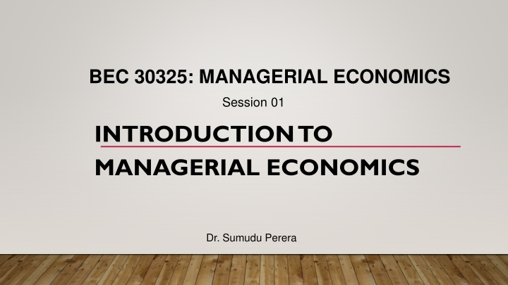 bec 30325 managerial economics