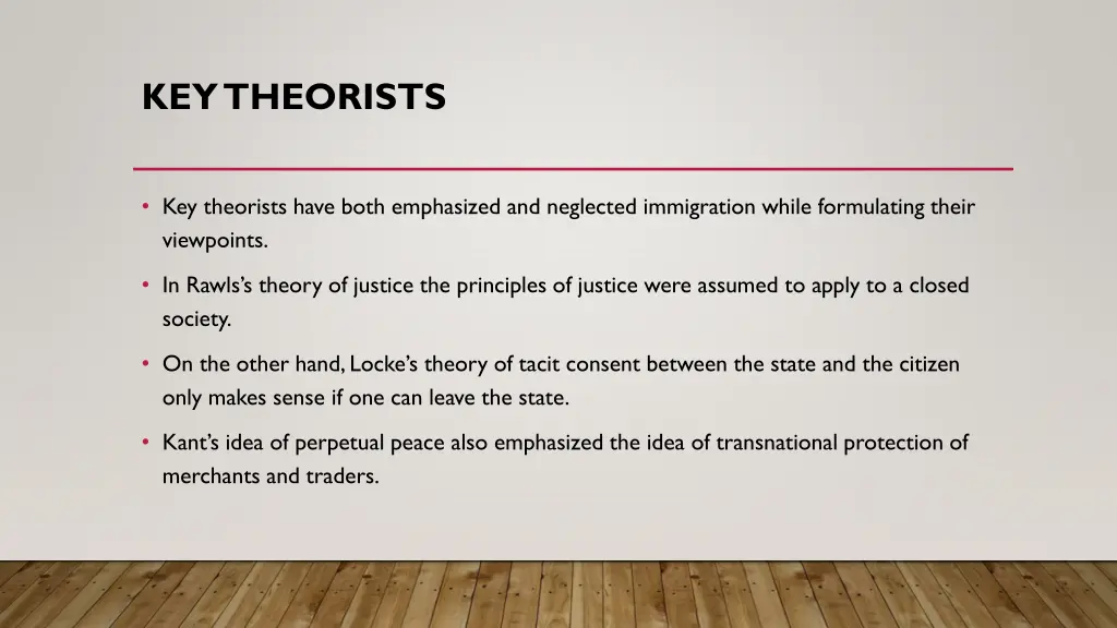 key theorists