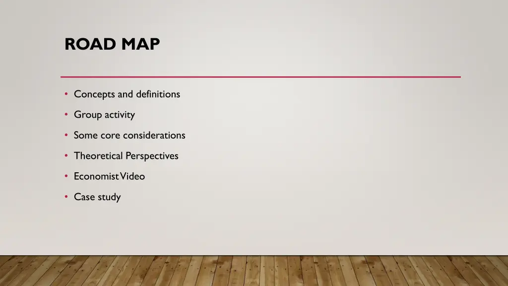 road map