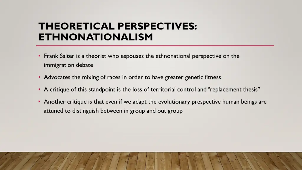 theoretical perspectives ethnonationalism