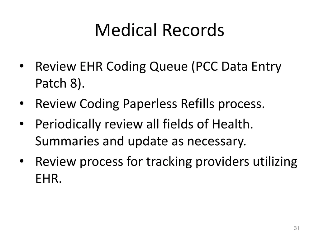medical records