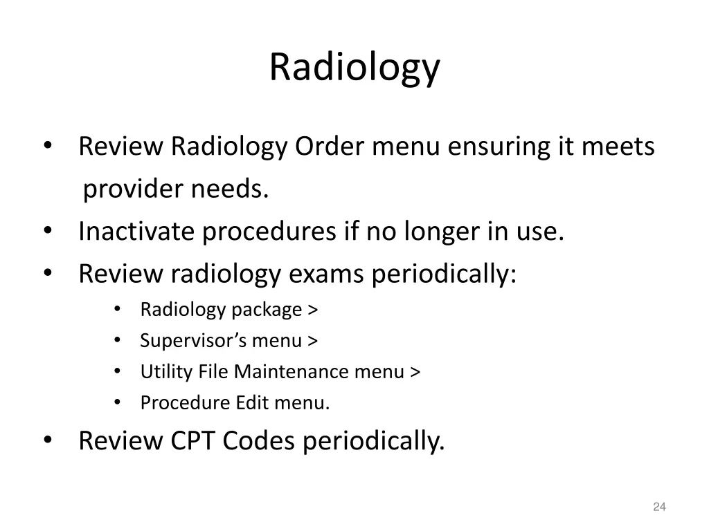 radiology