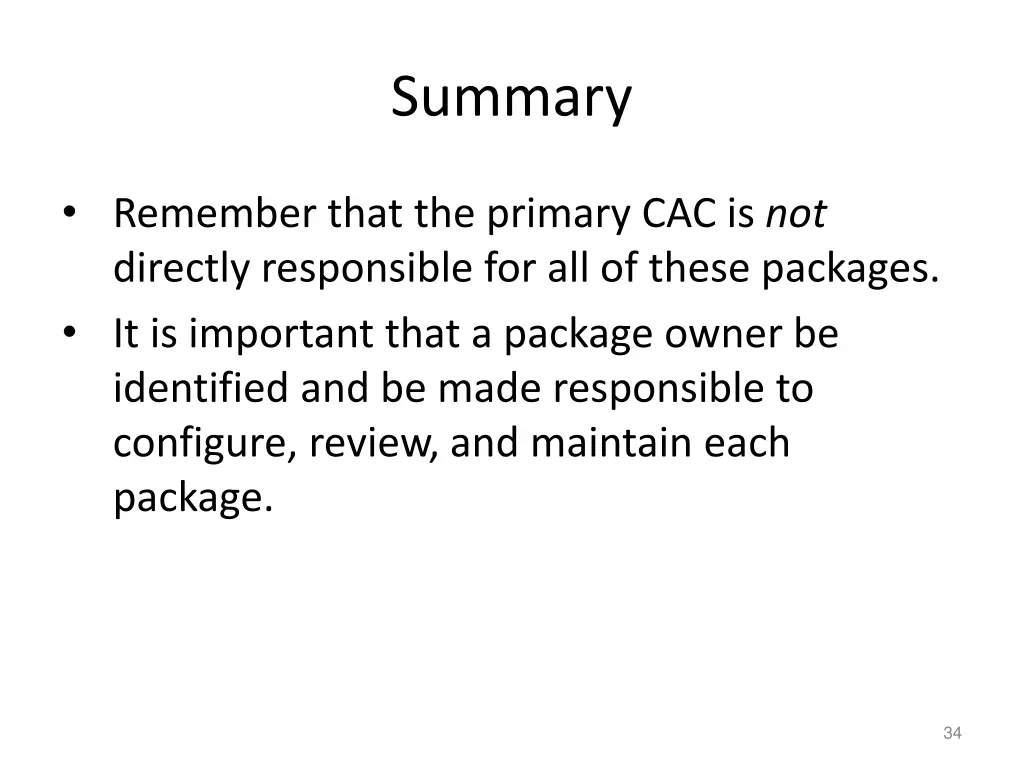 summary