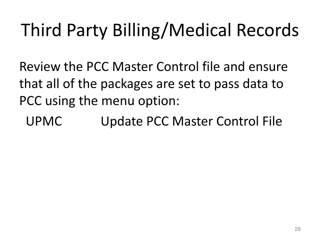 third party billing medical records