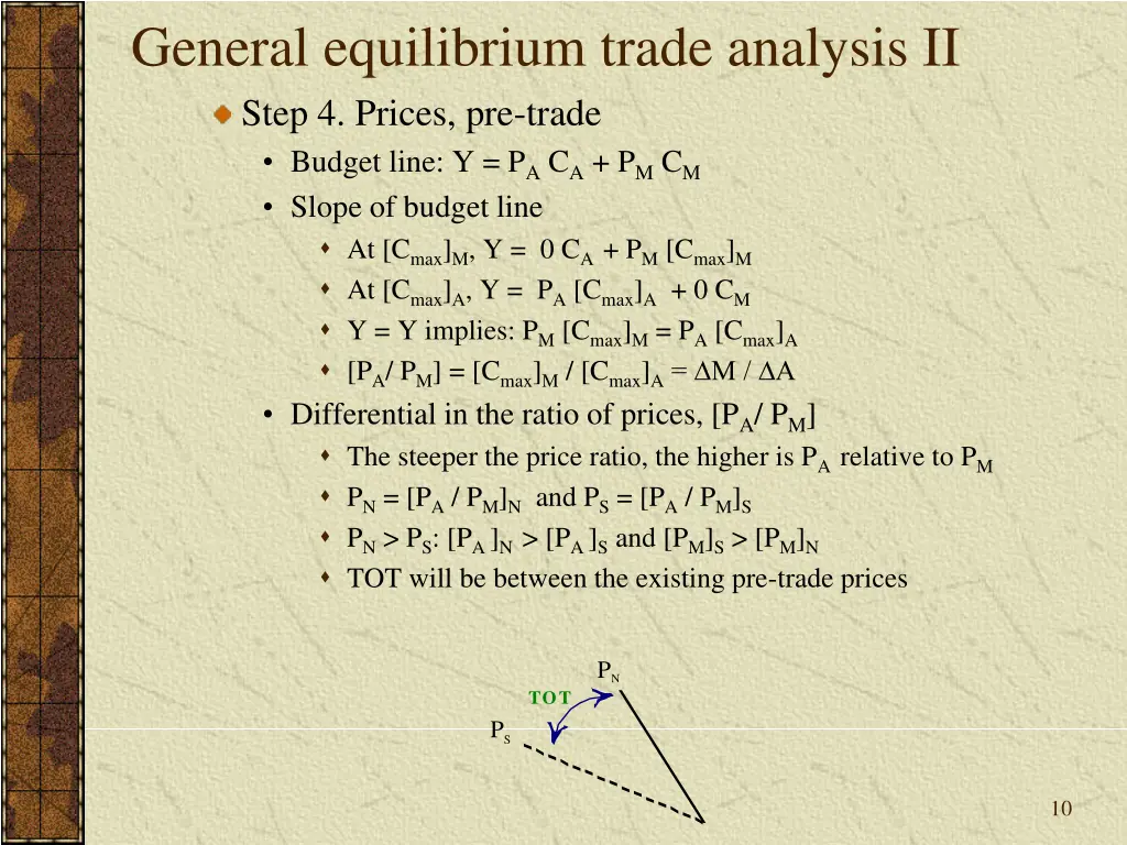 general equilibrium trade analysis ii step 2