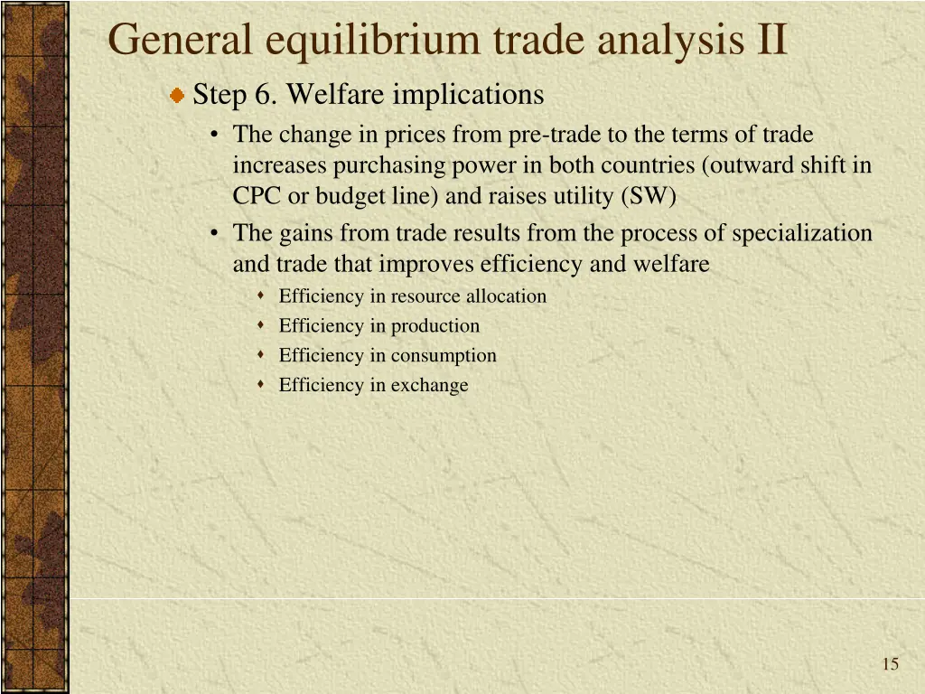 general equilibrium trade analysis ii step 4