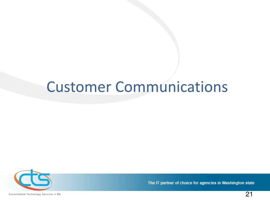 customer communications