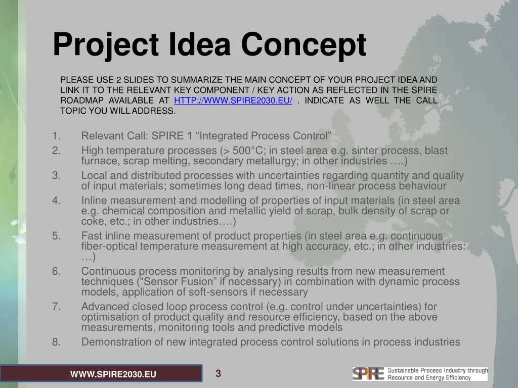 project idea concept