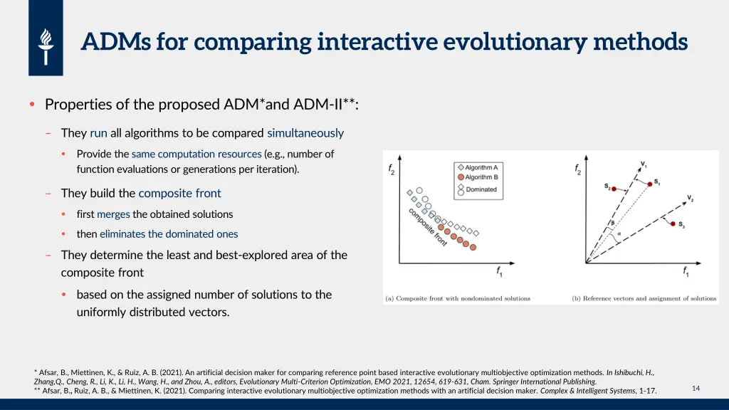 adms for comparing interactive evolutionary